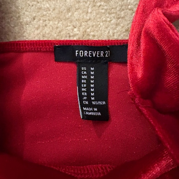Red Velvet Forever 21 Dress - Picture 2 of 2